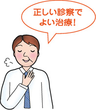 正しい診療でよい治療を　イラスト