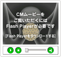 CMムービーをご覧いただくにはFlash Playerが必要です【Flash Playerをダウンロードする】
