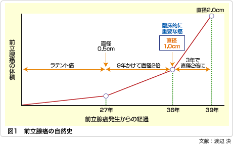 図1　前立腺癌の自然史