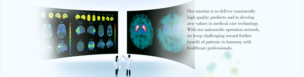 Our mission is to deliver consistently high quality products and to develop new values in medical care technology.  With our nationwide operation network, we keep challenging toward further benefit of patients in harmony with healthcare professionals.(slide1)